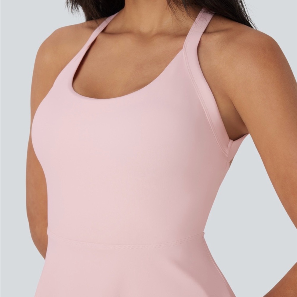 Halara SoftlyZero Backless Twisted Cool Touch Active Dress-Easy Peezy - Picture 5 of 11